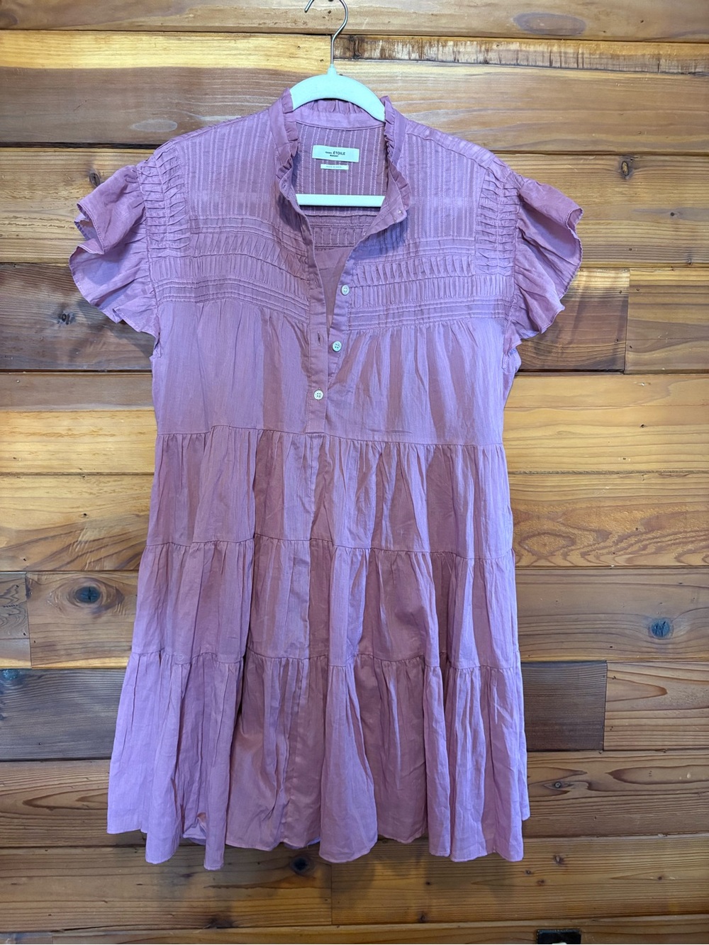 Isabel Marant Lavender Button-Front Etoile Cotton Dress